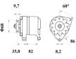 generátor MAHLE ORIGINAL MG 236