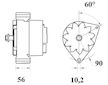 generátor MAHLE MG 781