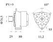 generátor MAHLE ORIGINAL MG 803