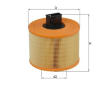 Vzduchový filter MAHLE LX 1035