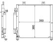 Kondenzátor, klimatizace MAHLE AC 353 000P