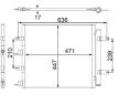 Kondenzátor, klimatizace MAHLE AC 481 000S