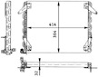 Kondenzátor, klimatizace MAHLE AC 658 000P