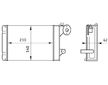 Výměník tepla, vnitřní vytápění MAHLE AH 158 000S