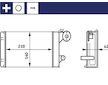 Výměník tepla, vnitřní vytápění MAHLE AH 158 000S