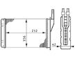 Výměník tepla, vnitřní vytápění MAHLE AH 74 000P