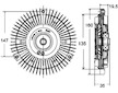 Spojka, větrák chladiče MAHLE ORIGINAL CFC 131 000P