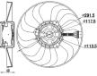 Ventilátor chladenia motora MAHLE CFF 167 000S