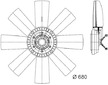 Větrák, chlazení motoru MAHLE CFF 432 000P