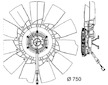 viskospojka MAHLE s ventilátorem SCANIA P,G,R,T