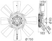 Větrák, chlazení motoru MAHLE CFF 473 000P