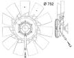 Větrák, chlazení motoru MAHLE CFF 482 000P