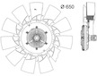 Větrák, chlazení motoru MAHLE CFF 485 000P