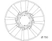 Odvetravani, chlazeni motoru MAHLE CFW 35 000P