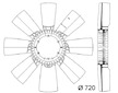 Odvetravani, chlazeni motoru MAHLE CFW 37 000P