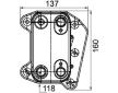 Olejový chladič, motorový olej MAHLE CLC 105 000P