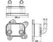 Olejový chladič, motorový olej MAHLE CLC 168 000P