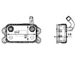 Olejový chladič, motorový olej MAHLE CLC 41 000P