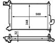 Chladič, chlazení motoru MAHLE CR 563 000S
