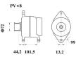 generátor MAHLE ORIGINAL MG 1019