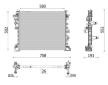 Chladič motora MAHLE CR 2598 000P