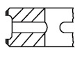 Sada pistnich krouzku MAHLE ORIGINAL 013 24 N0