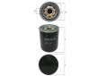 Filtr, pracovní hydraulika MAHLE HC 28