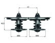 Termostat, chladivo MAHLE TX 32 80D