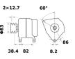 generátor MAHLE MG 611