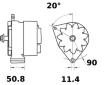generátor MAHLE MG 445