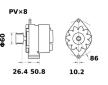 generátor MAHLE MG 736