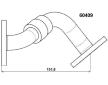 Potrubie AGR-ventilu BorgWarner 60409D