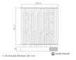 Filtr, vzduch v interiéru BLUE PRINT ADBP250029