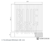 Filtr, vzduch v interiéru Blue Print ADBP250030