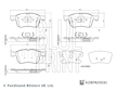 Sada brzdových destiček, kotoučová brzda BLUE PRINT ADBP420032