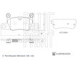 Sada brzdových destiček, kotoučová brzda BLUE PRINT ADBP420059