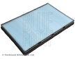 Filtr, vzduch v interiéru BLUE PRINT ADG02599