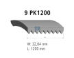 ozubený klínový řemen DT Spare Parts 3.34315