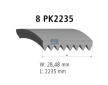 ozubený klínový řemen DT Spare Parts 3.34356