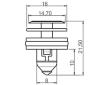 Klip, ozdobna / ochranna lista FA1 10-40109.5