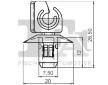 Klip, ozdobna / ochranna lista FA1 13-40031.5