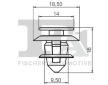 Klip, ozdobna / ochranna lista FA1 14-40020.5