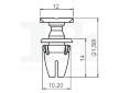 Klip, ozdobna / ochranna lista FA1 14-40068.5