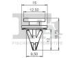 Príchytka ozdobnej/ochran. liżty FA1 22-40039.5