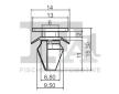 Klip, ozdobna / ochranna lista FA1 55-40027.25