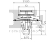 Klip, ozdobna / ochranna lista FA1 75-40010.5