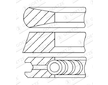 Sada pistnich krouzku GOETZE ENGINE 08-438800-10