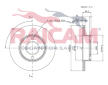 Brzdový kotouč RAICAM RD00849