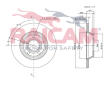 Brzdový kotouč RAICAM RD00872
