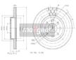 Brzdový kotouč MAXGEAR 19-0703MAX